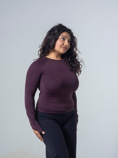 Compression Long Sleeve - Deep Umber