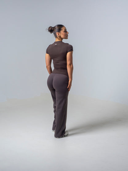 Seamless Straight Leg Leggings - Espresso