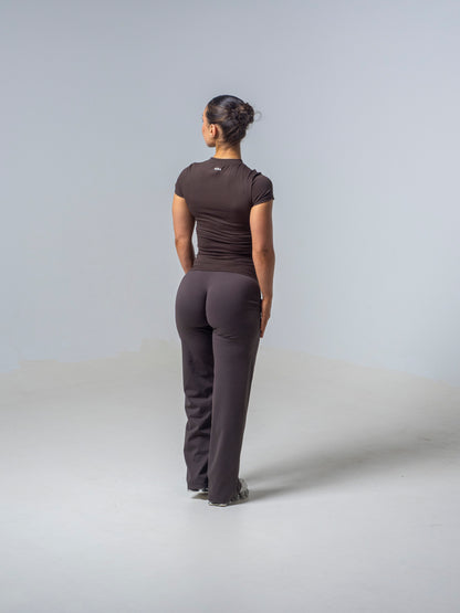 Seamless Straight Leg Leggings - Espresso