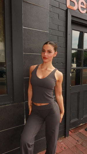 Seamless Longline Sculpt Vest - Slate