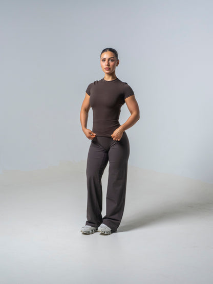 Seamless Straight Leg Leggings - Espresso