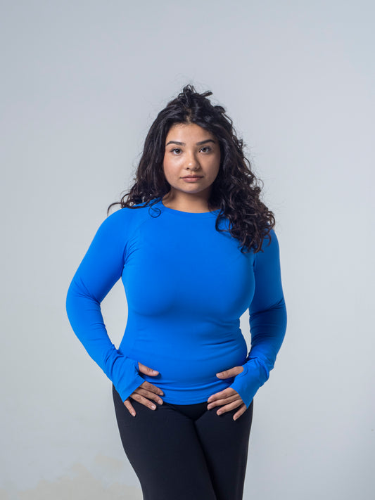 Compression Long Sleeve - Cobalt