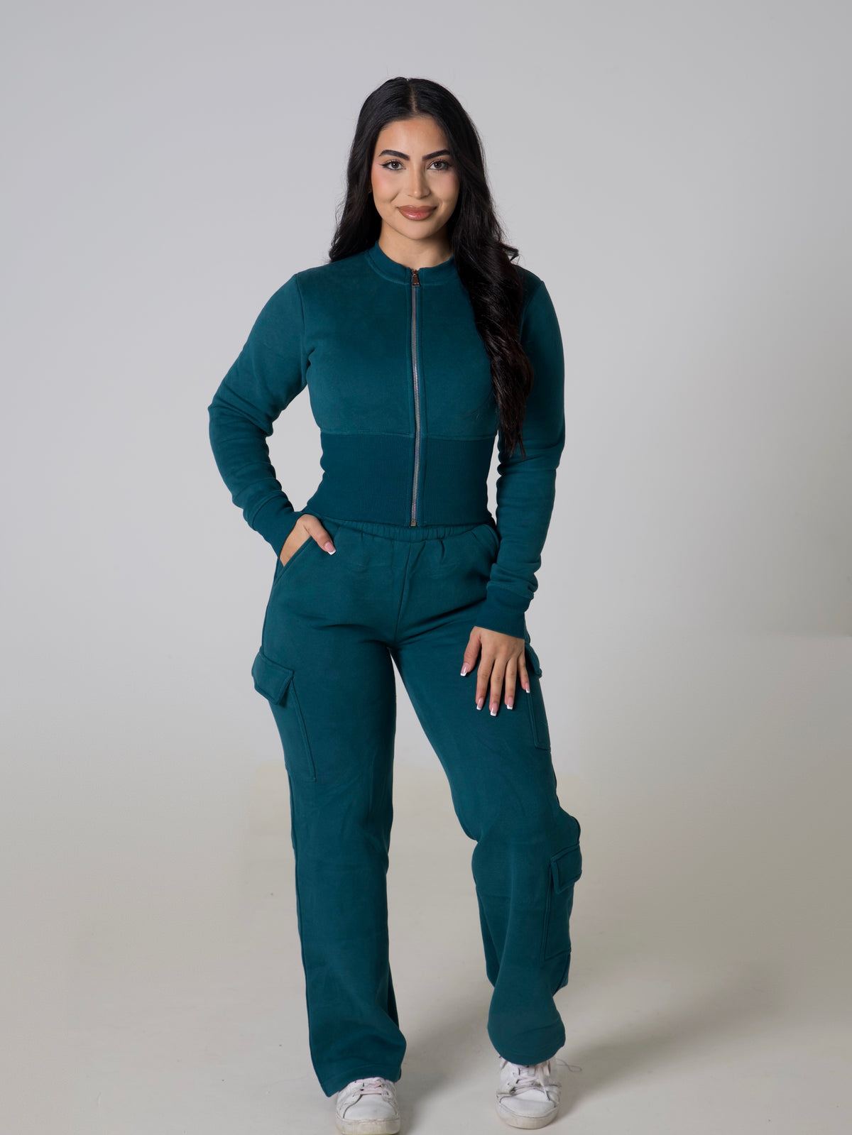 Contour Sculpt Zip Jacket - Teal