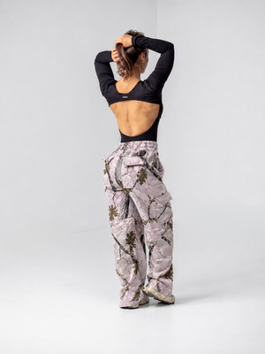 Contour Cargo Sweatpants - Pink Camo