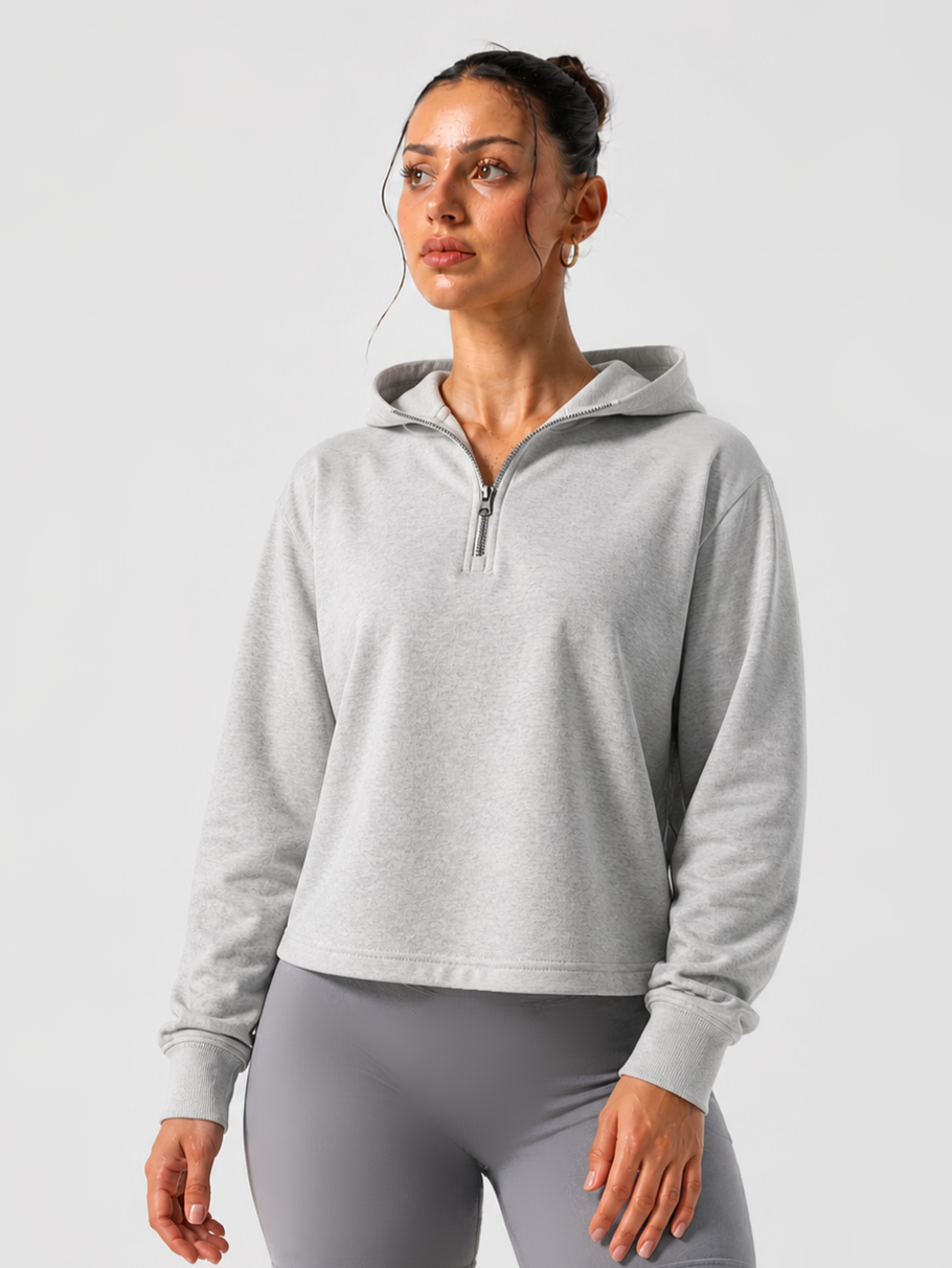 Essential Zip Up Hoodie - Marl
