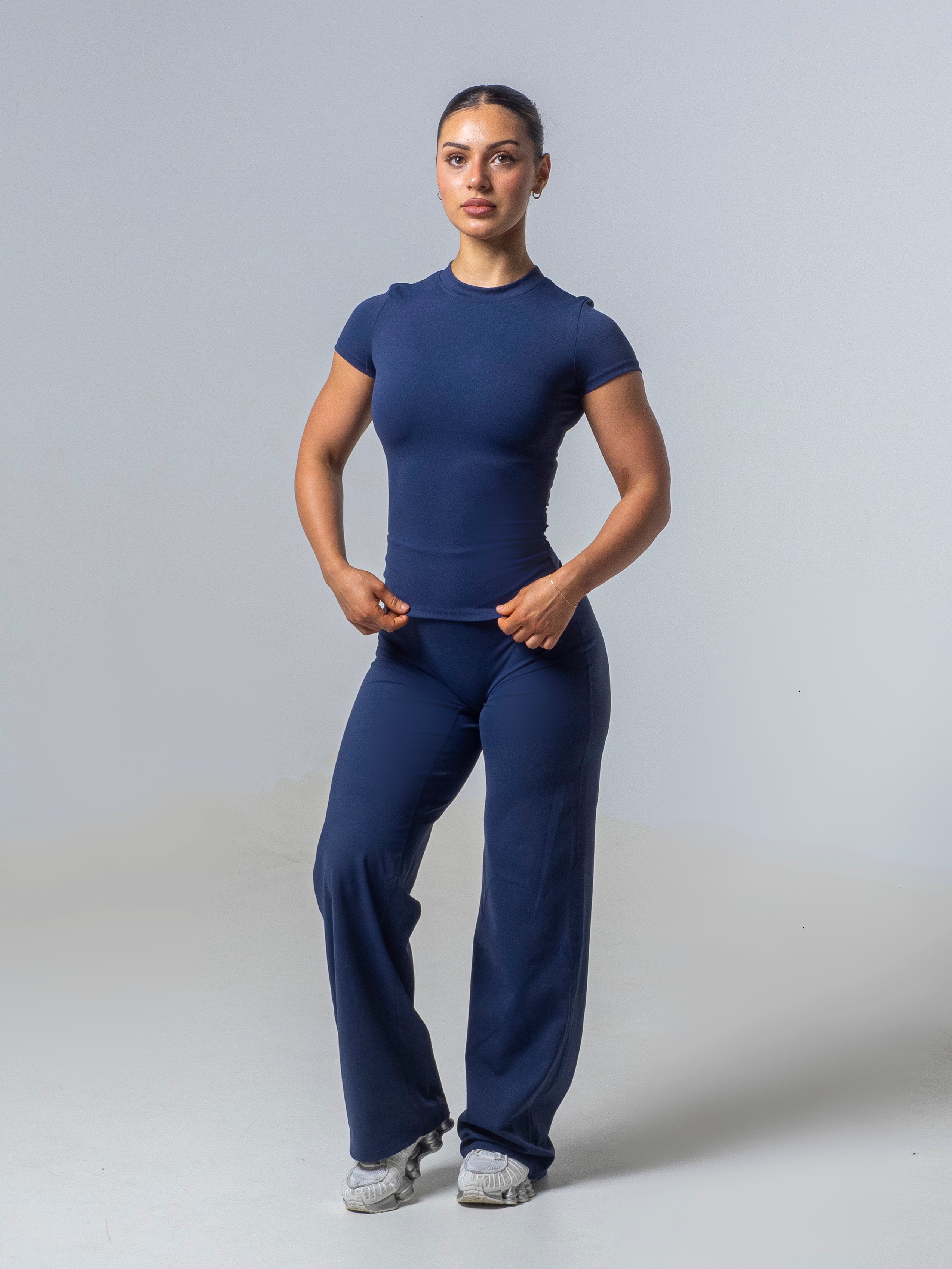 Seamless Half Sleeve Top - Deep Sea