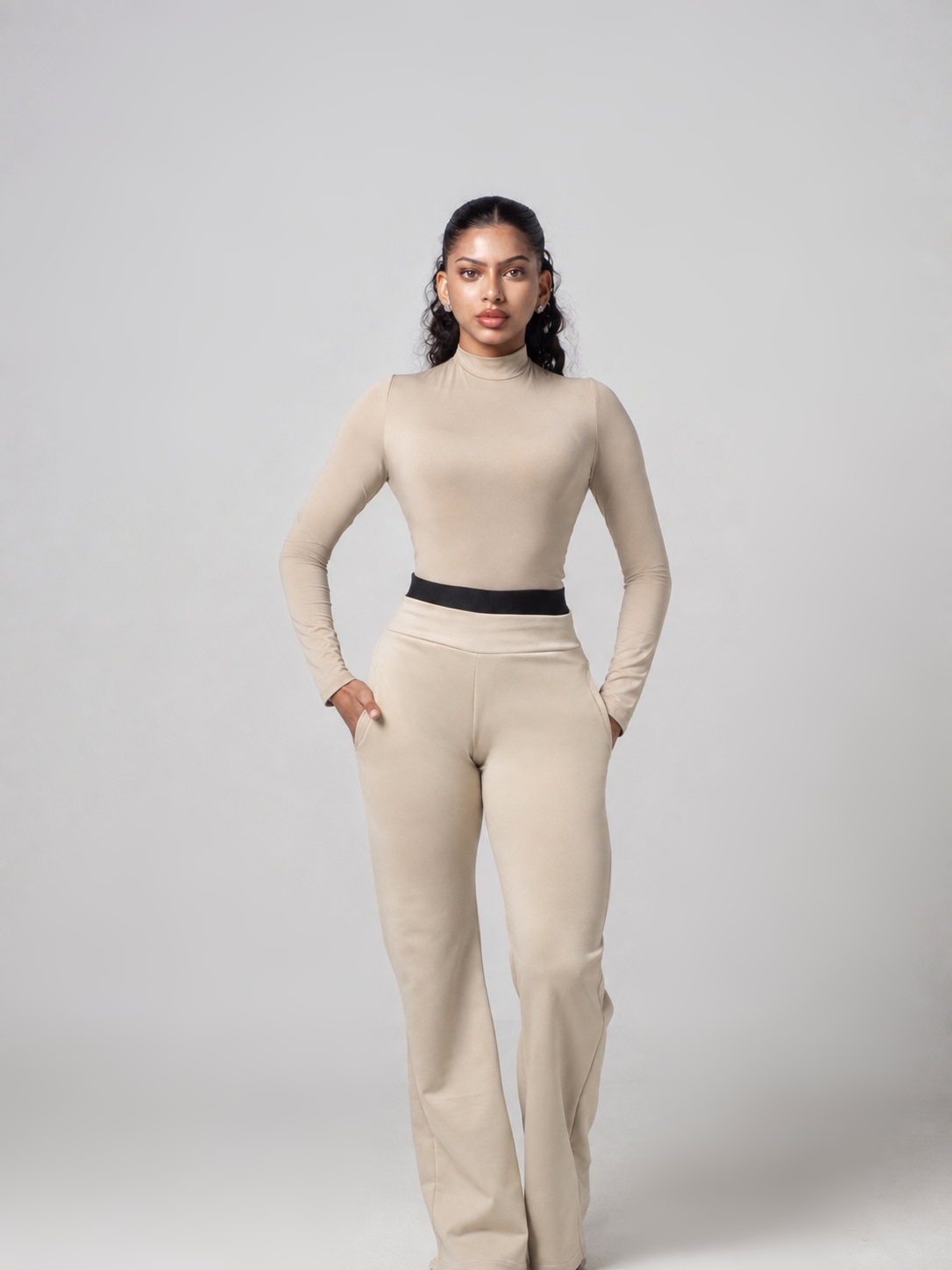 PRE ORDER Aura Flared Pant - Beige