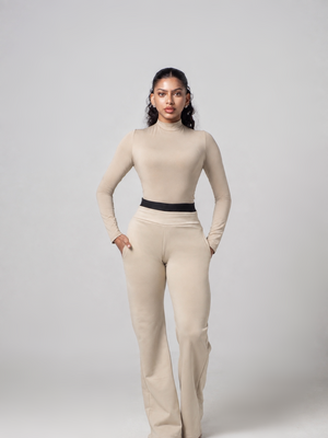 PRE ORDER Aura Flared Pant - Beige