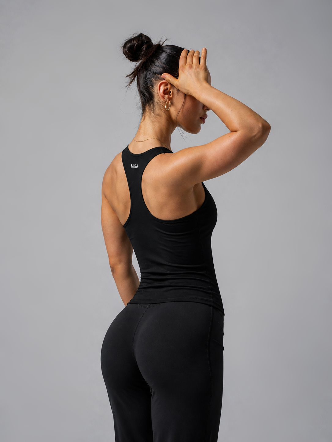 Seamless Longline Racer Vest - Midnight