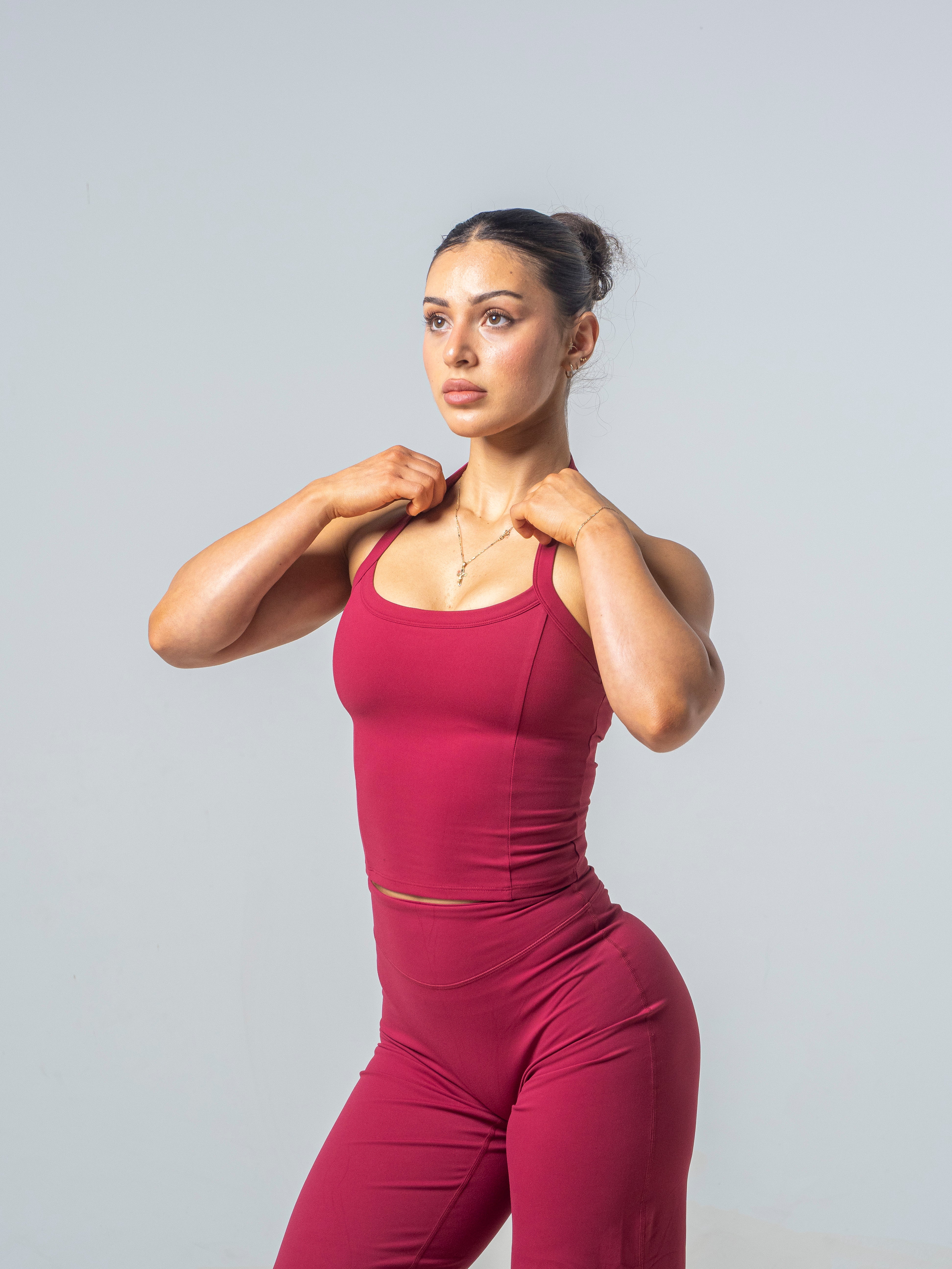 Seamless Halter Top - Cherry