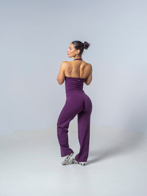 Seamless Straight Leg Leggings - Plum