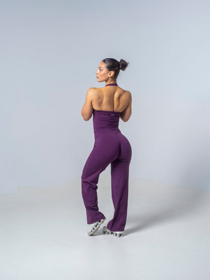 Seamless Straight Leg Leggings - Plum